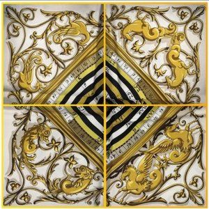 Hermes' Astrologie Dies Et Hore' 100% silk scarf 90